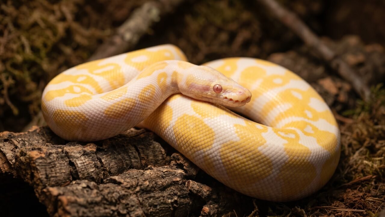 Albino ball python: appearance, genetics, price, and care