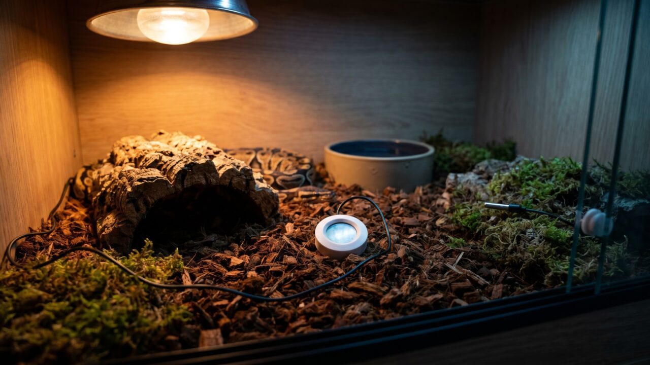 Why your stick-on gauge lies: accurate thermometers and hygrometers for ball pythons